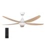 PROSTO Beli plafonski ventilator 142cm, 5 elisa, LED CFB5605L-5/50WH - slika 1