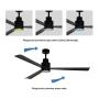 PROSTO Plafonski ventilator sa LED svetlom 132cm CFB036L-3/30 - slika 2