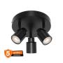 OSRAM PRIMAL PL crna spot lampa 3xGU10 - slika 1