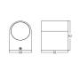 BRAYTRON Siva zidna lampa 1xGU10 BG32-00202 - slika 5
