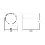 BRAYTRON Siva zidna lampa 2xGU10 BG32-00222 - slika 4