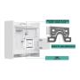 BRAYTRON Bela zidna CCT LED lampa 2x1W BG38-03180 - slika 3
