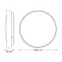 OSRAM LED plafonjera 36W 4000K IP20 bela 4099854650611E - slika 3