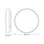 OSRAM LUXO crna LED plafonjera 36W 6500K IP20 4099854651533E - slika 3