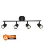 OSRAM PRIMAL crna spot lampa 4xGU10 4099854587405E - slika 1