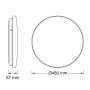 OSRAM LED plafonjera sa senzorom 36W 4000K IP44 4099854648205E - slika 3