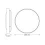OSRAM LED plafonjera 18W 3000K IP20 crna - slika 3