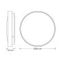 OSRAM LED plafonjera 24W 3000K IP20 bela - slika 3