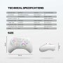 FANTECH Joypad wireless WGP15V2 EOS PRO II multiplatform RGB beli - slika 5