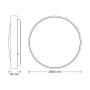 OSRAM LED plafonjera 60W 4000K IP20 bela - slika 3