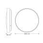 OSRAM LUXO srebrna LED plafonjera 60W 4000K IP20 - slika 3