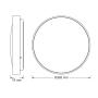 OSRAM LUXO LED plafonjera sa senz. 24W 4000K IP20 - slika 3