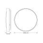 OSRAM LUXO zlatna LED plafonjera 24W 6500K IP20 - slika 3