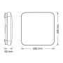 OSRAM LED pravougaona plafonjera 24W 3000K IP20 - slika 3