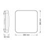 OSRAM LED pravougaona plafonjera 18W 6500K IP20 - slika 3