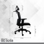 FANTECH Stolica Office OC-A258 siva - slika 5
