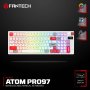 FANTECH Tastatura Mehanicka Gaming MK918 RGB Atom PRO97 Wireless bela (Red switch) - slika 1