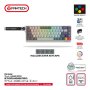 FANTECH Tastatura Wired Magnetic Gaming MK922 Atom HE68 Pro Super Maxfit siva (emerald switch) - slika 1