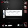 FANTECH Tastatura Wired Magnetic Gaming MK811 RGB Atom HE68 bela (emerald switch) - slika 1