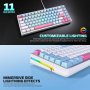 FANTECH Tastatura Mehanička Gaming MK612 Atom x83 AME bela (rosie switch) - slika 4