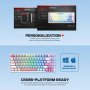 FANTECH Tastatura Mehanička Gaming MK612 Atom x83 AME plava (taro switch) - slika 4