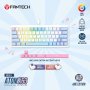FANTECH Tastatura Mehanička Gaming MK611 Atom x63 AME bela (taro switch) - slika 1