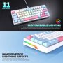 FANTECH Tastatura Mehanička Gaming MK611 Atom x63 AME bela (taro switch) - slika 4