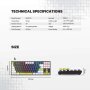 FANTECH Tastatura Mehanička Gaming MK877S RGB Atom 87S Mori bela (rosie switch) - slika 2