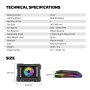 FANTECH Laptop Cooler NC22 RGB crni - slika 4