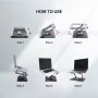 FANTECH Laptop Cooler NS10 crni - slika 2