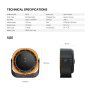 FANTECH Prenosni ventilator PAC4 crni - slika 3