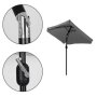 ModernHome Veliki pravugaoni suncobran DARK GREY - slika 2