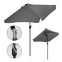 ModernHome Veliki pravugaoni suncobran DARK GREY - slika 1