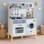 ECO TOYS Dečija kuhinja za sa zvučnim efektima, LED svetlom, rernom, veš mašinom i dodacima – ECOTOYS - slika 4