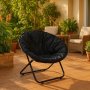 Lemon Planet Bastenska stolica 80x80x76cm crna LP-718000C - slika 1