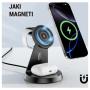 3G Desktop držač za mobilni telefon magnetic ZJ02 3u1 (wireless punjac za mobilni telefon, slusalice i Apple smart watch) - slika 1