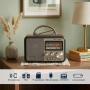 ELEMENTA Prenosni retro Bluetooth radio 8897BT/B - slika 3