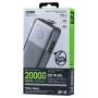 REMAX CP-17 65W sa teleskopskim kablom USB-C 20000mAh Powerbank sivi - slika 2