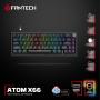 FANTECH Tastatura Mehanicka Gaming MK614 Atom x66 Retro crna (ice apricot switch) - slika 1