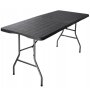 GARDEN LIFE Sklopivi sto XL drvo dekor 180 x74 cm (277396) - slika 1