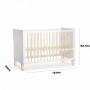 KINDERKRAFT Krevetac nico wooden white - slika 2