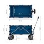 KINDERKRAFT Sklopiva kolica za putovanja rollster night blue - slika 4