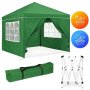 MultiGarden Baštenski šator/paviljon 3 × 3 m, automatski rasklopiv, zeleni, sa 4 bočne stranice - slika 3