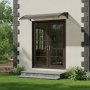 MultiGarden Nadstrešnica za ulazna vrata 150x100 cm, polikarbonatna zaštita - slika 2