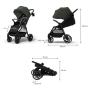 KINDERKRAFT Kolica za bebe grande 2 green - slika 5