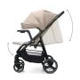 KINDERKRAFT Kolica za bebe sa tacnom trig 3 beige - slika 5