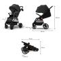 KINDERKRAFT Kolica za bebe grande 2 black - slika 2