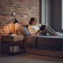ModernHome Noćni stočić sa fiokom i policom, loft stil - slika 2