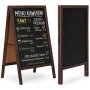 ModernHome Reklamni A-stalak 83×50 cm, dvostrana tabla za pisanje kredom - slika 1