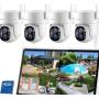 Bolzz Set 4 smart kamere hd 4k + monitor snimač - slika 1